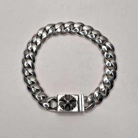 Chrome Hearts 크롬하츠 베이비 크로스 클래식 체인 클립 팔찌