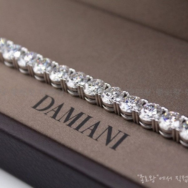 DAMIANI 다미아니 6MM 테니스 팔찌 (모이사나이트셋팅)