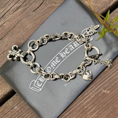 Chrome Hearts 크롬하츠 BS 멀티 B링크 체인 팔찌