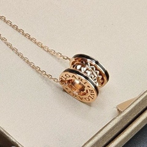 BVLGARI 불가리 비제로원 락스터드 애나멜 목걸이 18K골드