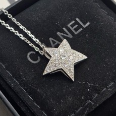 CHANEL 샤넬 코메트 제오드 스타 목걸이 M사이즈 18K골드 (랩그로운다이아몬드셋팅)