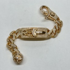 Chrome Hearts 크롬하츠 대거 클래식체인 집게 팔찌 (풀쥬얼리버전)