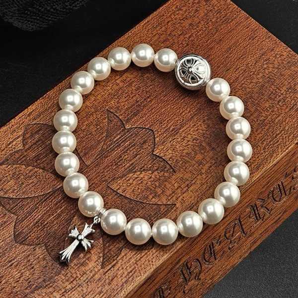 Chrome Hearts X Mikimoto 크롬하츠 X 미키모토 진주 비즈 팔찌