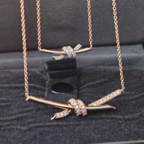 TIFFANY&Co 티파니앤코 노트 목걸이 M사이즈 / 정품 1:1 비교