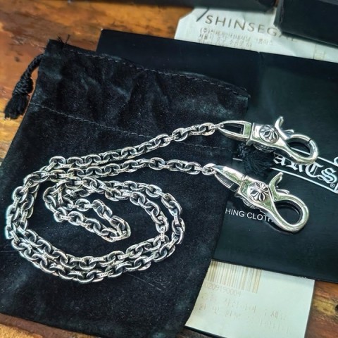 Chrome Hearts 크롬하츠 페이퍼 S 체인 더블집게 월렛체인